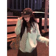 韩系氛围感早秋穿搭软糯毛衣女宽松2025新款针织上衣