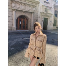 批发富家千金感外套女秋<b class='q'>冬</b>2025新款时尚高级感气质小香风编织翻领上衣