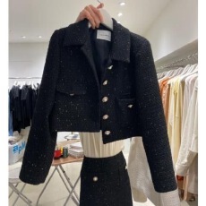 批发小香风短款西装<b class='q'>外套</b>2025春秋季新款韩版宽松时尚气质网红<b class='q'>西服</b>上衣