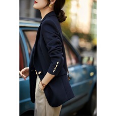 批发2025春秋新款时尚韩系显瘦休闲百搭气质优雅一粒扣<b class='q'>西装外套</b>女