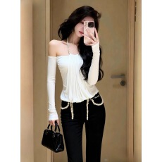 批发法式气质木耳边黑色丝绒<b class='q'>衬衫</b>女2025秋冬<b class='q'>新款</b>高级轻奢洋气减龄<b class='q'>衬衣</b>