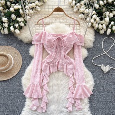 批发法式气质小香风杏色衬衫<b class='q'>女</b>春季2026<b class='q'>新款</b>高级感轻奢内搭独特衬衣服