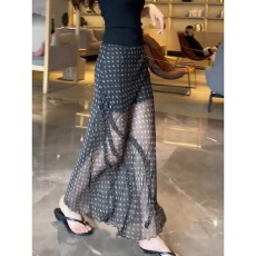 批发2026年夏季新款高腰气质碎花雪纺半身裙时尚韩系洋气减龄包臀长裙