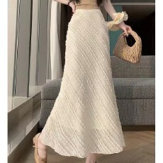 批发蕾丝花边鱼尾半身裙女春夏2026新款百搭高腰显瘦a字<b class='q'>包臀</b><b class='q'>长裙</b>