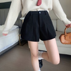 批发复古ins<b class='q'>短裤</b>灯芯绒裙裤新款秋冬瘦高字阔宽松设计高腰休闲裤子
