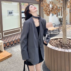 批发灰色高级感<b class='q'>西装</b>外套女2026春季新款韩系气质显瘦今年流行超火西服