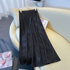 批发实拍新中式春季新款国风重工提花显瘦淑女名族风古典改良休闲长裙