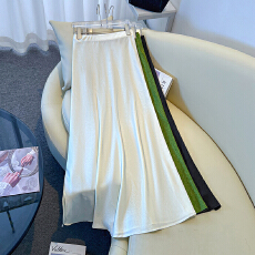 批发实拍新中式国潮新款春夏纹理提花显瘦淑女名族风复古改良休闲长裙