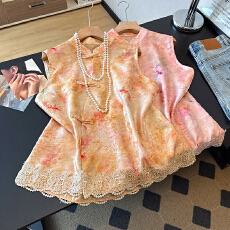批发实拍新中式夏季开衫改良薄款重工女提花刺绣复古汉服坎肩背心上衣