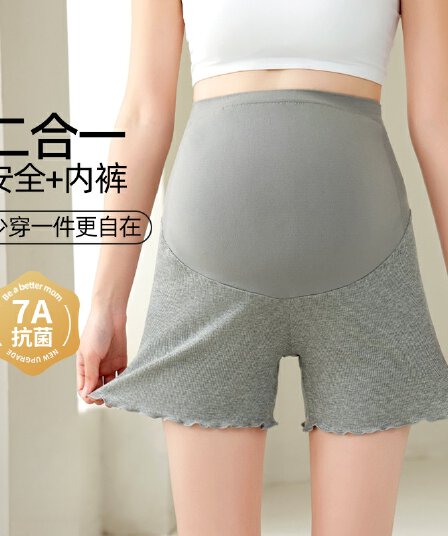 임산부 안전 바지 팬티 2 대 1 무료 착용 팬티 여름 얇은 스타일 여성 노출 방지 루즈핏 에디션 만나는 짧은 바지