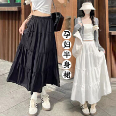 批发现现 孕妇半身裙秋款2026新款高腰显瘦a字中长款蓬蓬裙芭蕾蛋糕裙