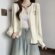 批发<b class='q'>大码</b>女装秋冬假两件针织<b class='q'>开衫</b>胖mm休闲风字母刺绣宽松遮肉毛衣上衣