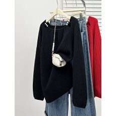 批发大码女装秋冬新款加厚<b class='q'>中长款</b>套头<b class='q'>针织衫</b>胖妹妹mm韩版显瘦毛衣上衣