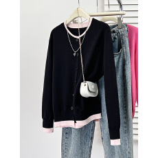 批发大码女装春季新款2026韩版针织衫胖mm妹妹<b class='q'>显瘦</b>宽松毛衣小<b class='q'>外套</b>上衣