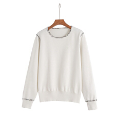 批发实拍大码女装春季新款2026韩版圆领针织衫胖mm减龄遮肚子<b class='q'>毛衣</b>上衣