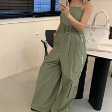 批发已出货     性感<b class='q'>抹胸</b>露背抽绳收腰<b class='q'>连体裤</b>