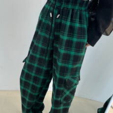 批发已出货     格纹两用饼干裤