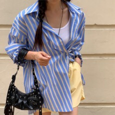 批发已出货   开叉两用宽松衬衫