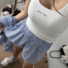 批发已出货    简约休闲条纹短裤