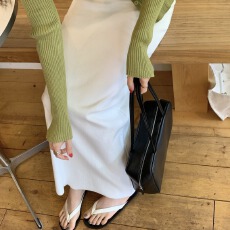 批发百搭直筒半身裙女修身显瘦包臀长裙