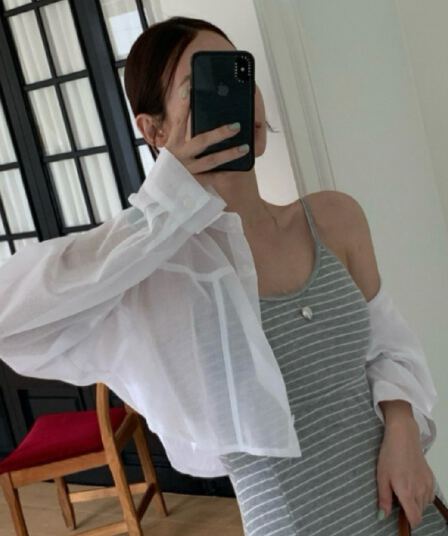 있음 선적 다용도 루즈핏 외국 가스 폴로 칼라 쇼트 스타일 긴팔 스웨터