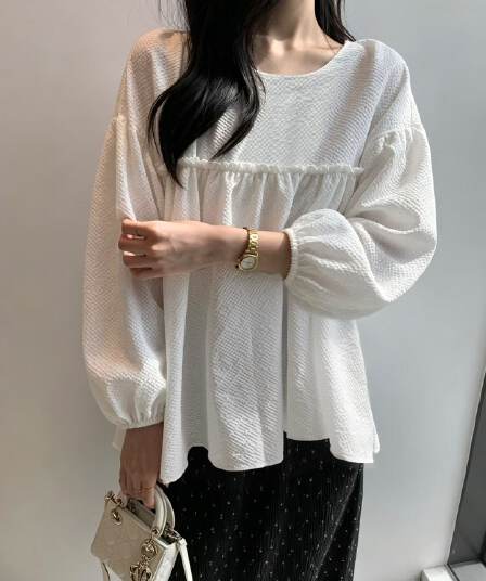 선물 화물 한국 스타일 이른 가을 인형 셔츠 셔츠