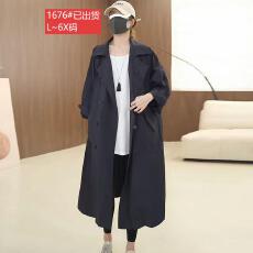 批发官图原版面料品质版型好立体高档轻奢感<b class='q'>风衣</b>外套早秋大码遮肉显瘦