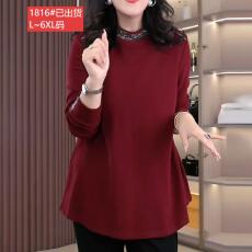 批发官图原版面料品质高端简约气质卫衣女2025秋季新款胖妈妈休闲上衣