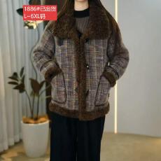 批发官图原版面料品质气质高贵时尚小香风<b class='q'>外套</b>冬新款<b class='q'>大</b>码高级保暖上衣