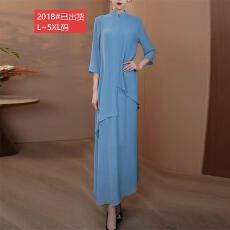 批发官图原版面料品质春<b class='q'>夏</b>假两件国风连衣裙2026新款中式优雅轻奢长裙