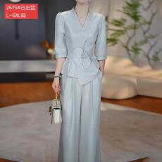 批发官图原版品质高档大码女装优雅<b class='q'>贵</b><b class='q'>夫人</b>气质收腰高贵减龄轻奢两件套