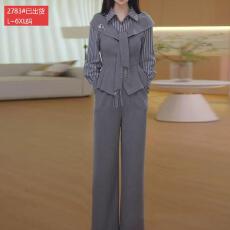 批发官图原版品质高档<b class='q'>大码</b>女装早秋洋气时尚两件套减龄显瘦气质套装新