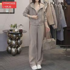 批发官图原版品质高档<b class='q'>大码</b>女<b class='q'>装</b>宽松显瘦慵懒风套<b class='q'>装</b>休闲上衣<b class='q'>裤</b>子两件套