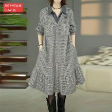 批发官图原版品质<b class='q'>高档</b>大码女装时尚精致贵妃绒简约<b class='q'>连衣裙</b>小众休闲外穿