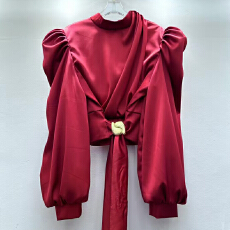 批发法式宫廷风<b class='q'>衬衫</b>女小众设计感高级感长袖上衣