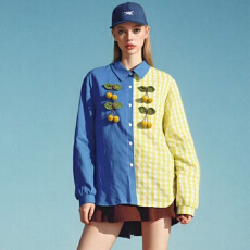 批发法式新款韩版百搭长袖衬衫女设计感小众中长款重工配饰上衣