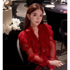 批发韩国衬衫女2026新款高级感轻奢减龄洋气小衫女上衣