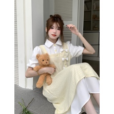 批发<b class='q'>日系</b>文艺学院风<b class='q'>连衣裙</b>女夏季可爱甜美小清新气质淑女裙子收腰显瘦