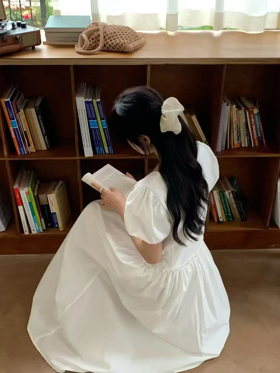 한국인기 프릴 허리 라인 원피스 상세 이미지 5