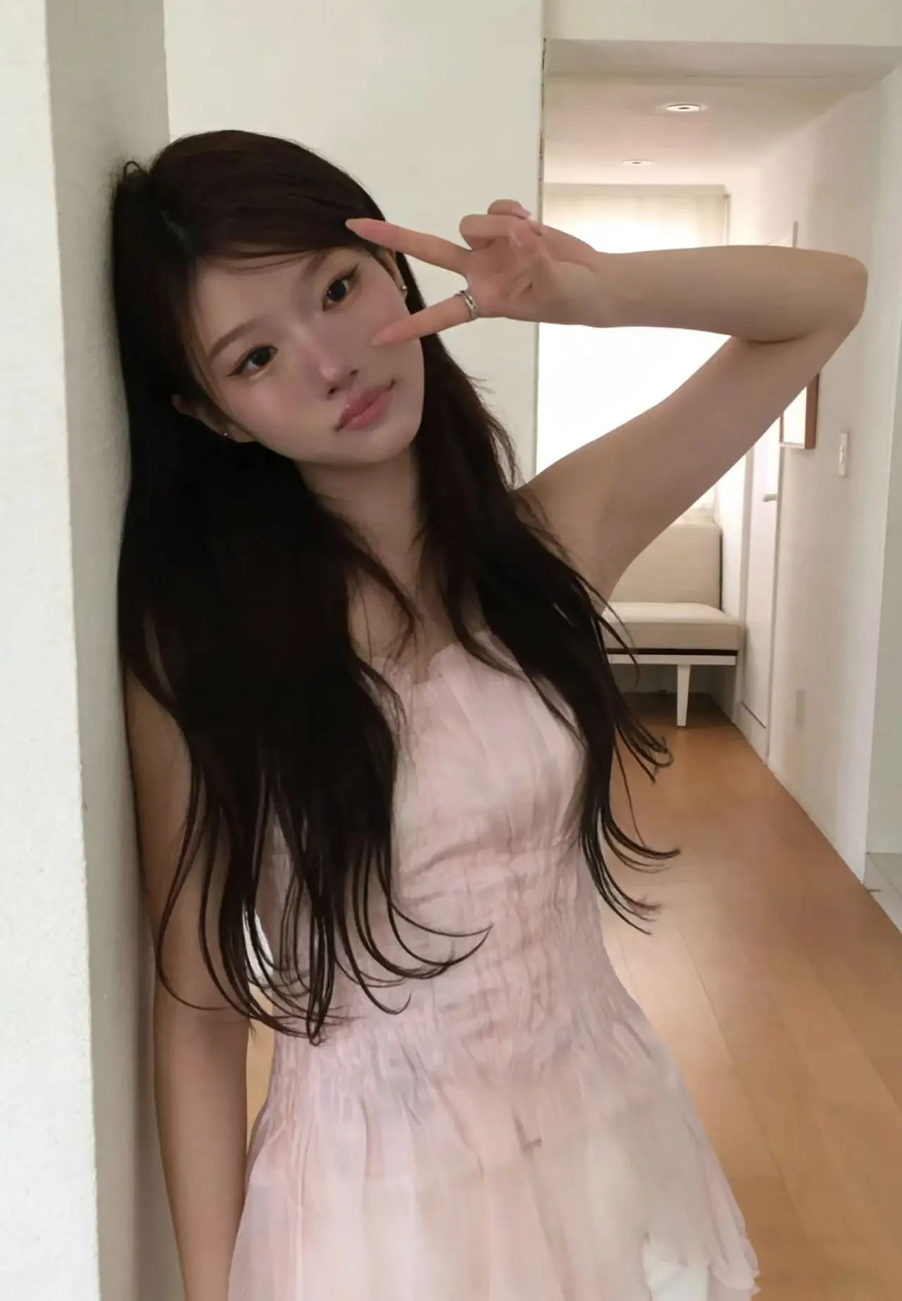 프리미엄 허리 라인 민소매 원피스 상세 이미지 2
