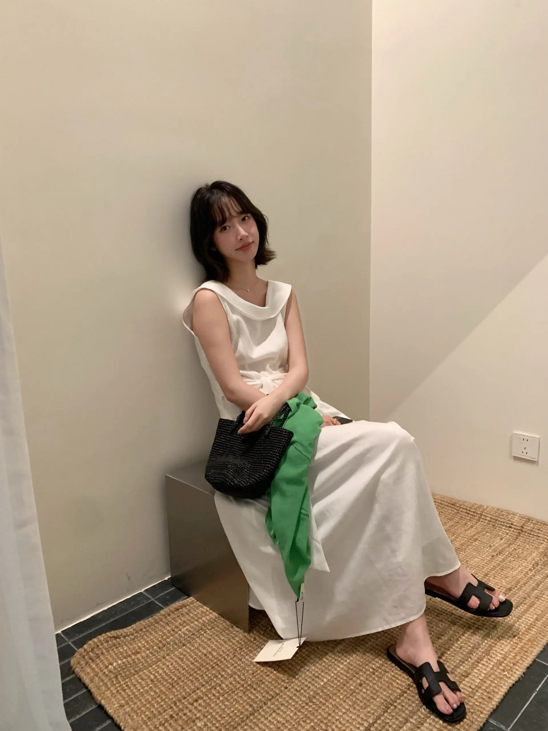 파리 감성 헤본 스타일 블라우스 원피스 상세 이미지 5