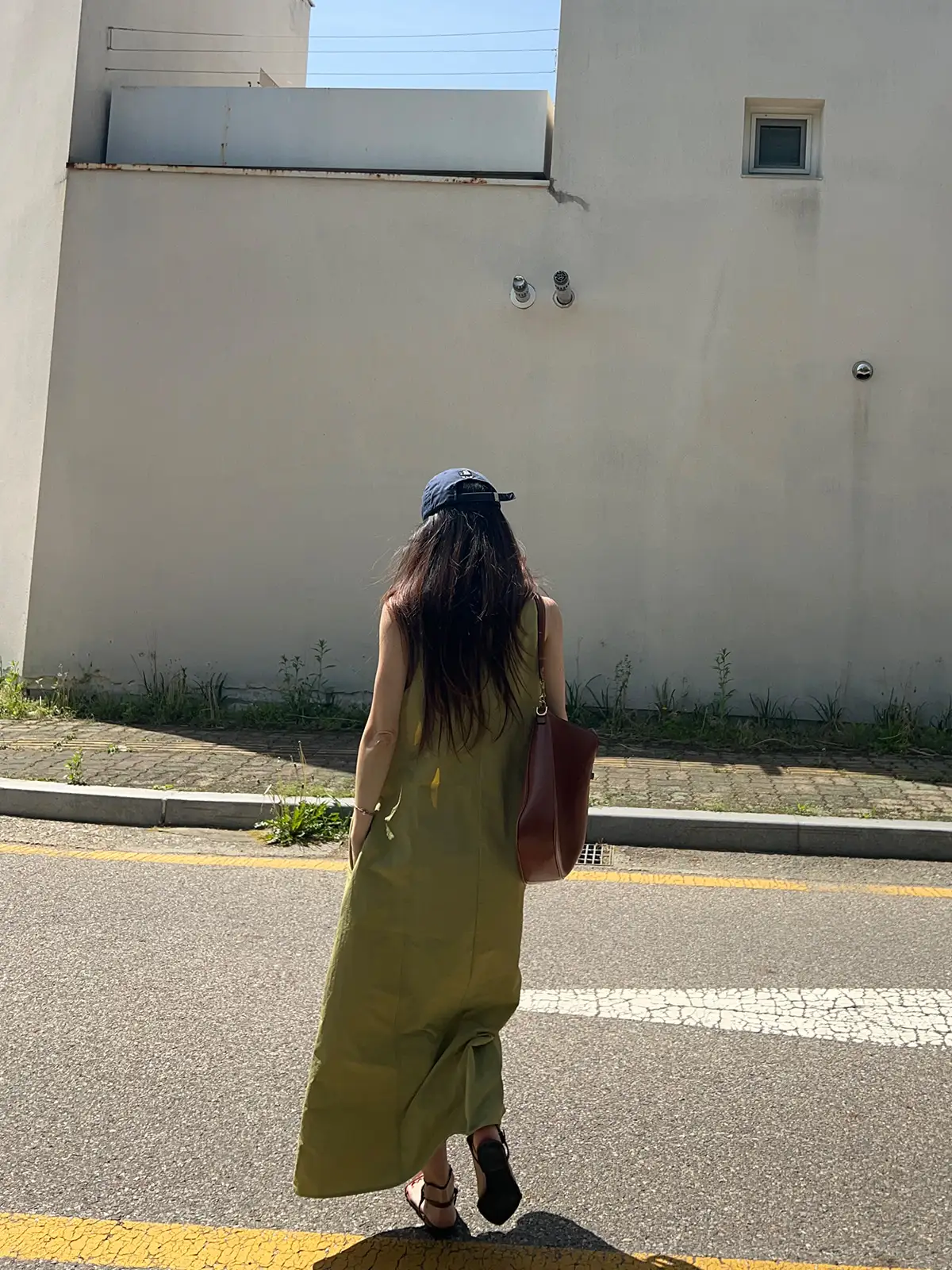 프렌치 스타일 레트로 슬림핏 무소매 원피스 상세 이미지 1