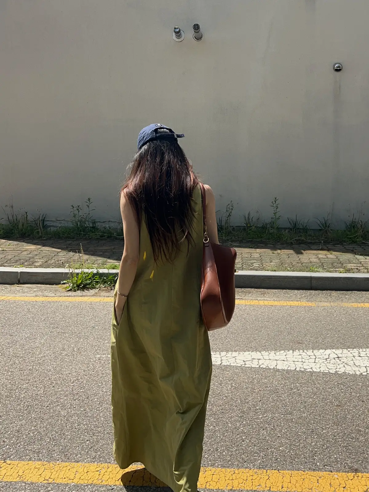프렌치 스타일 레트로 슬림핏 무소매 원피스 상세 이미지 4