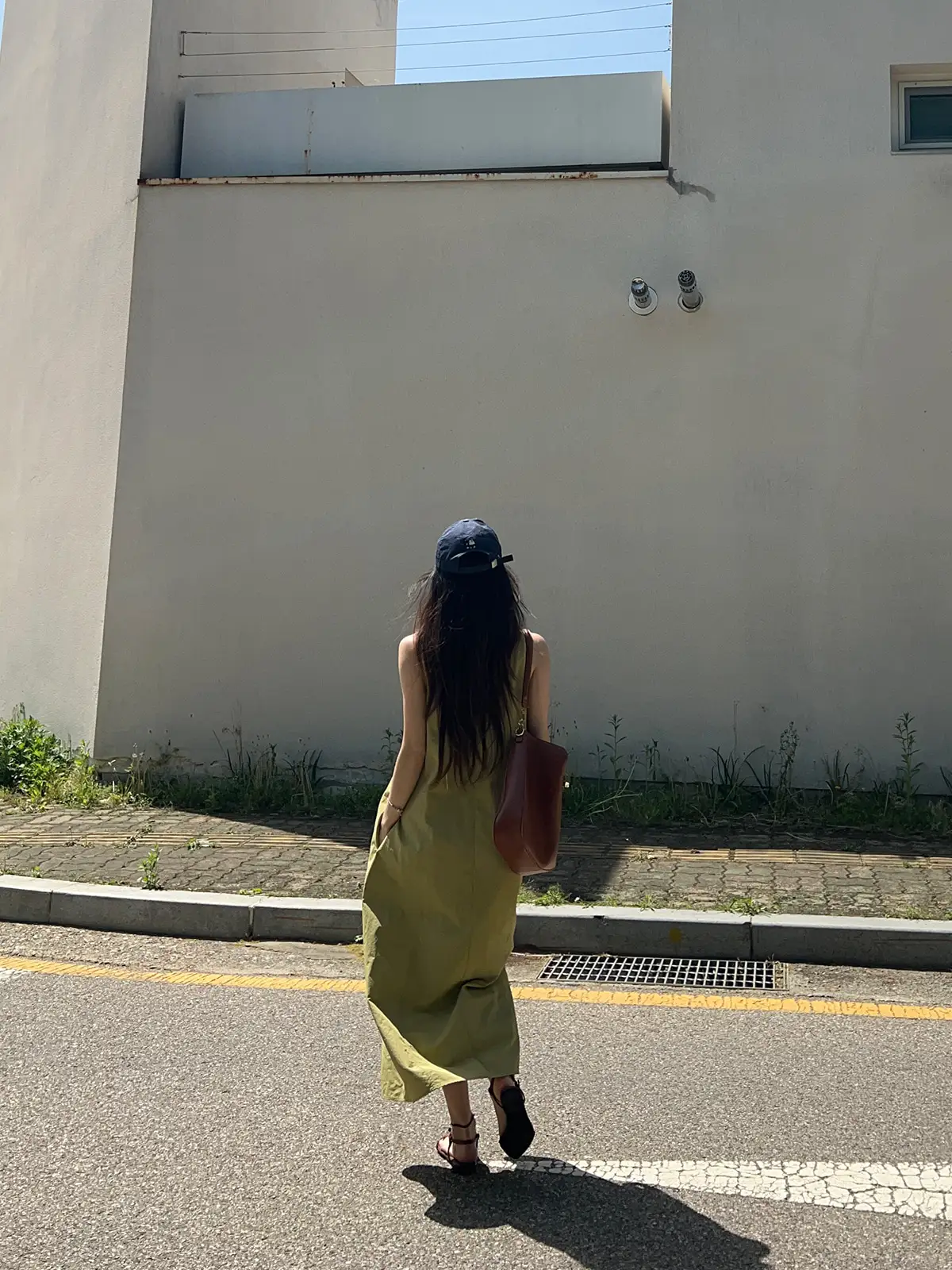 프렌치 스타일 레트로 슬림핏 무소매 원피스 상세 이미지 5