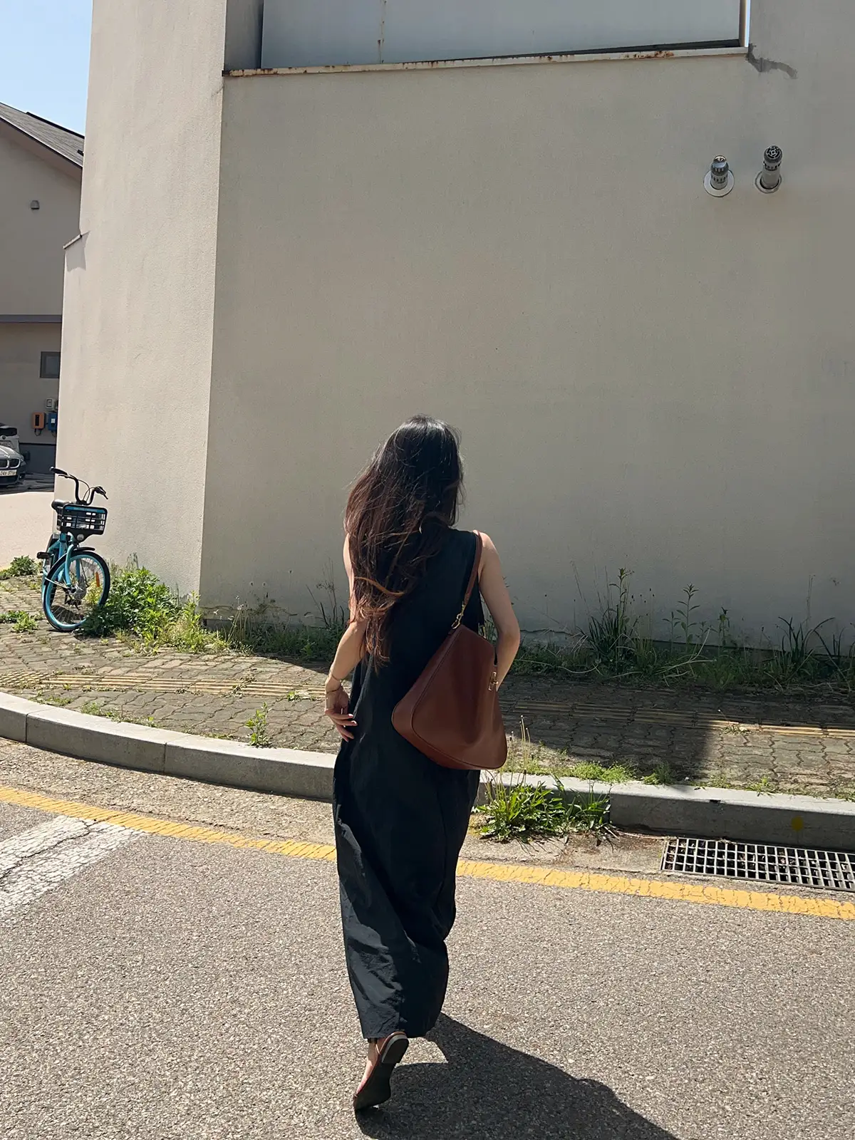 프렌치 스타일 레트로 슬림핏 무소매 원피스 상세 이미지 11