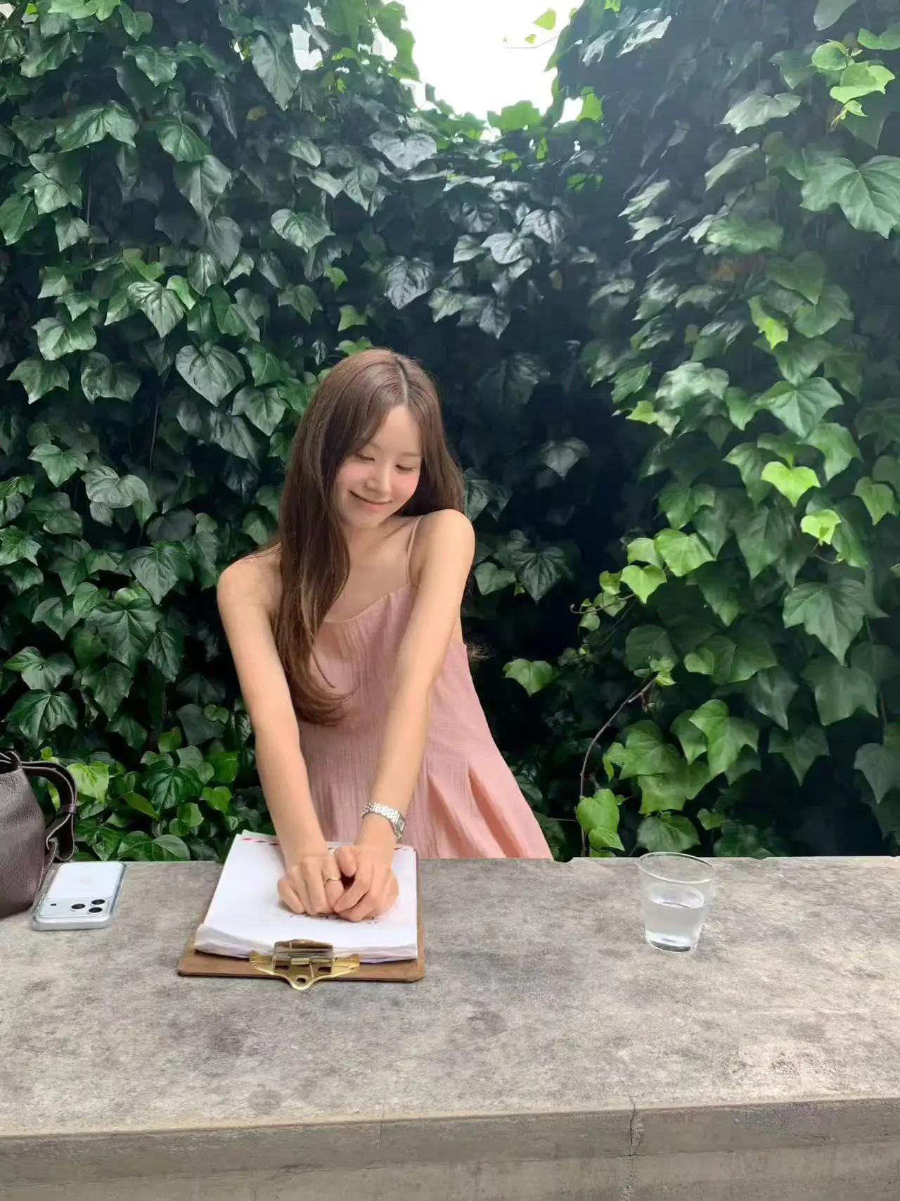 한국인기 솔리드 슬리브리스 원피스 상세 이미지 1