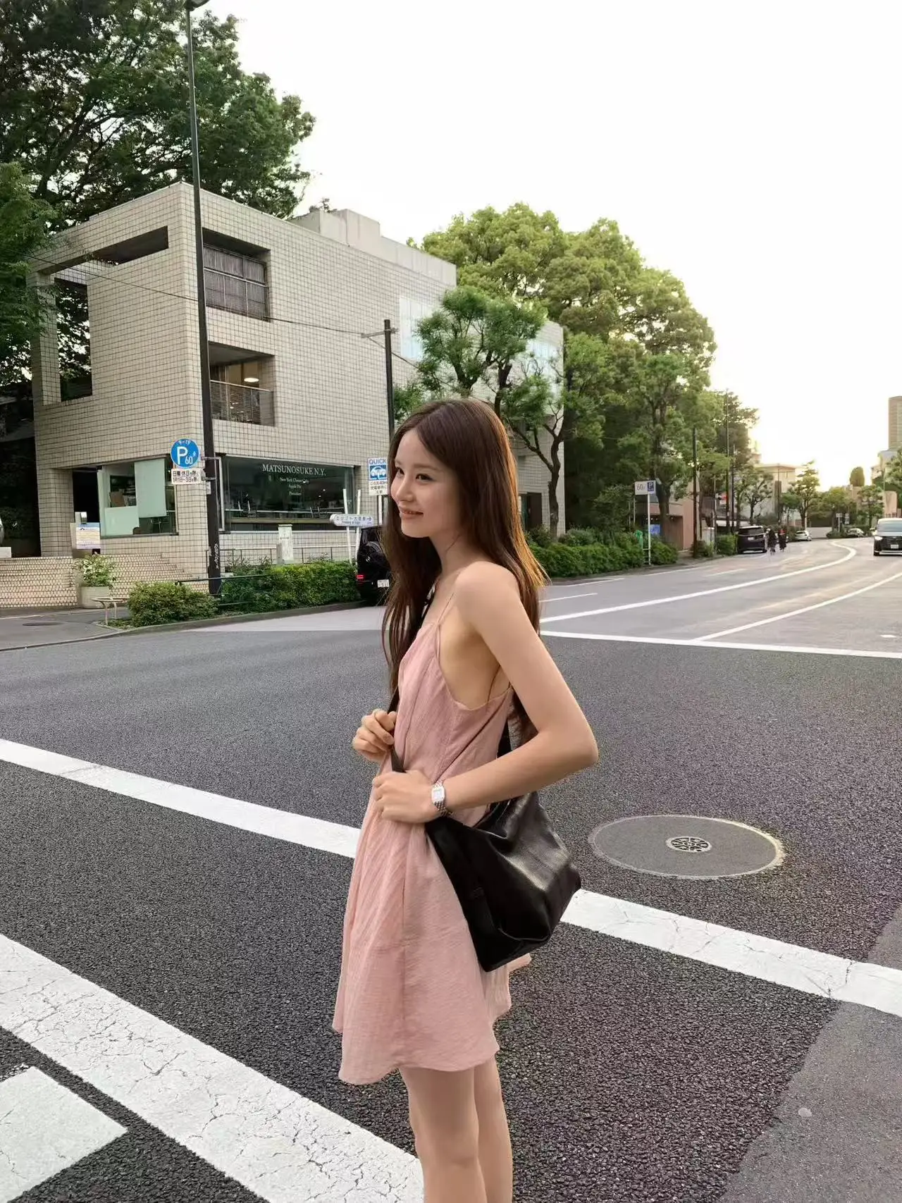 한국인기 솔리드 슬리브리스 원피스 상세 이미지 3