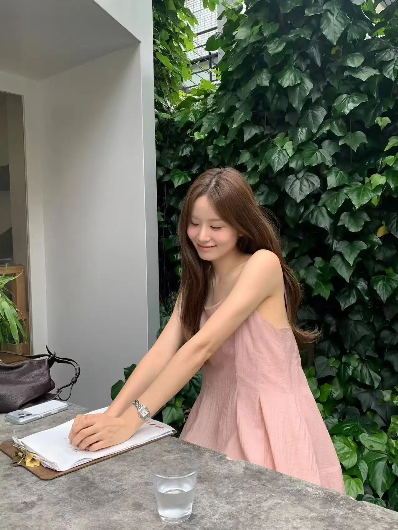 한국인기 솔리드 슬리브리스 원피스 상세 이미지 4