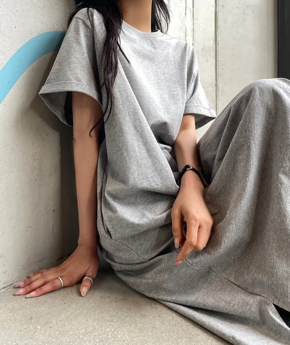 한국 스타일 여름 린넨 드레스 상세 이미지 5