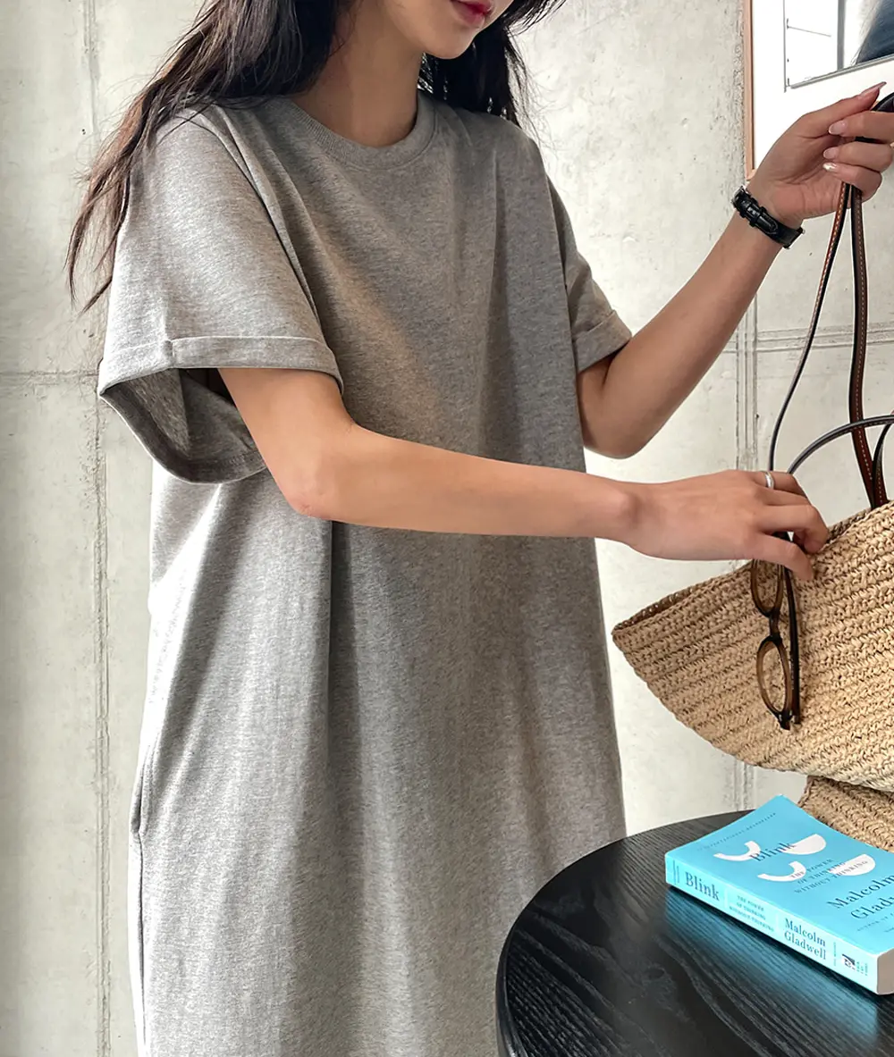한국 스타일 여름 린넨 드레스 상세 이미지 10